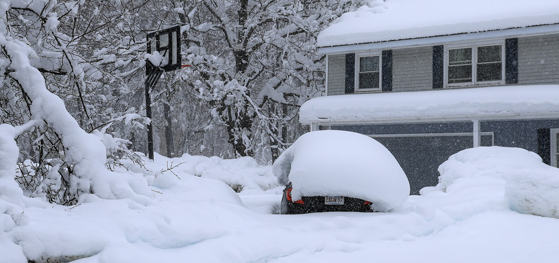 Image of a house in snow