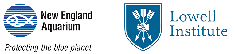 New England Aquarium and Lowell Institute logos