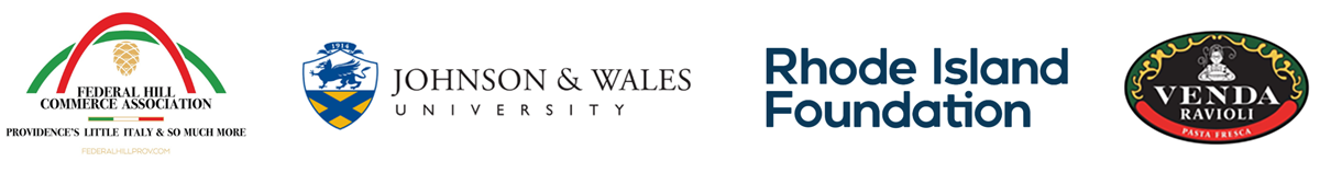 Federal Hill Commerce, Johnson & Wales, Rhode Island Foundation and Venda logos