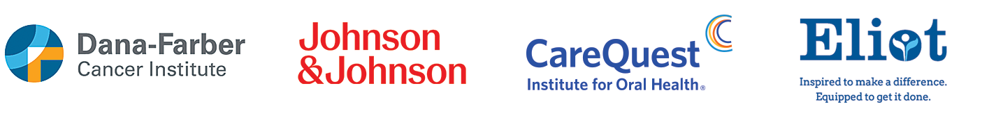 Dana Farber, Johnson & Johnson, CareQuest and Eliot Human Services logos
