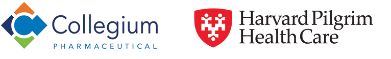 Harvard Pilgrim Health Care and Collegium Pharmaceutical logos
