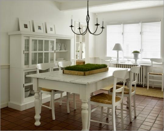 Amazon.com: White And Natural Napoleon Dining Solid Wood Chairs