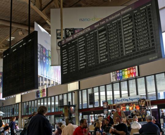 South Station train board now arriving on eBay - The Boston Globe