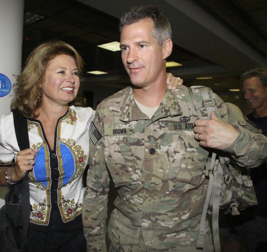 Brown returns from Afghanistan, talks policy but not politics - The ...